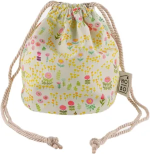 ほぼ日 Anytime Drawstring Bag (Aki Kondo: Field of Flowers)
