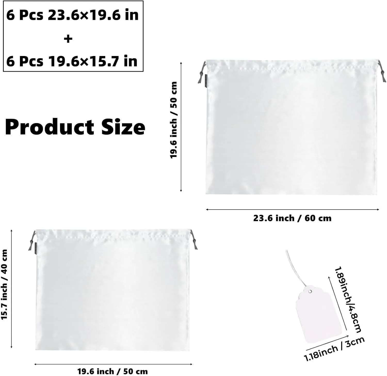 12 Pack Dust Bags for Handbags, Silk Cloth Bag With Drawstring Large Travel Storage Pouch for Handbag Purse Shoes Boots