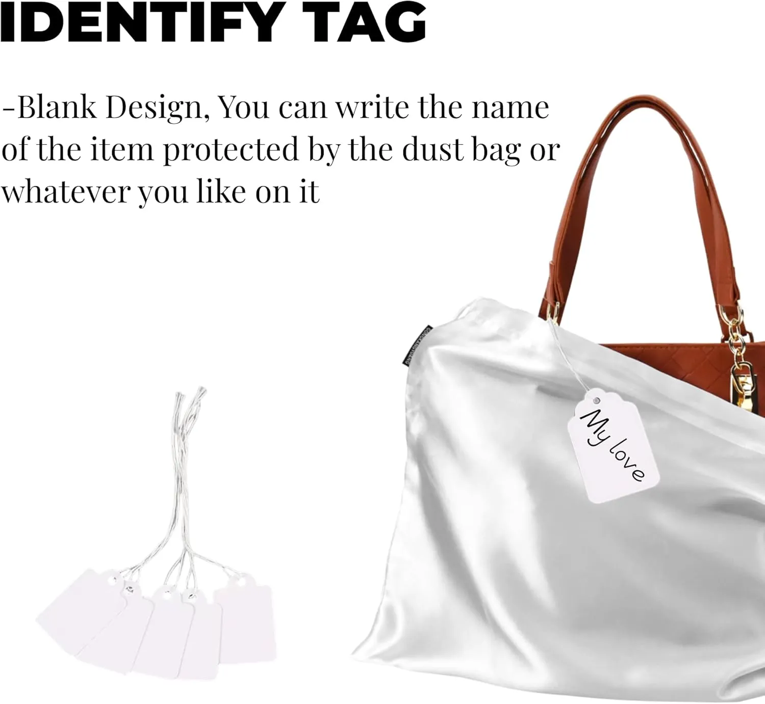 12 Pack Dust Bags for Handbags, Silk Cloth Bag With Drawstring Large Travel Storage Pouch for Handbag Purse Shoes Boots