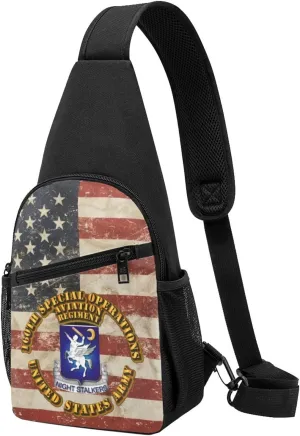 160th Special Operations Aviation Regiment Sling Bag Crossbody Backpack Shoulder Casual Daypack Bags for Men