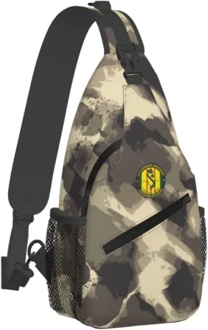 1st Cavalry Division Vietnam Veteran Sling Bag for Men, Small Crossbody Sling Bags, Mini Water Resistant Shoulder Daypack for Travel, Anti Thief Chest Bag for Hiking