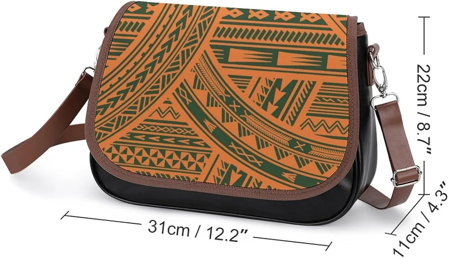 2025 Polynesian Women'S Crossbody Bag Customization, Samoan, Fiji, Hawaiian Island Tribal Design Women'S Bag
