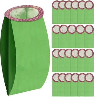 24 Pack 100331 Vacuum Bags Replacement Compatible with ProTeam 10 QT BackPack Vacuums-Coachvac, Super Coachvac, Megavac, Replace Part #100331 Open Circular Collar, High Efficiency Filter Bags