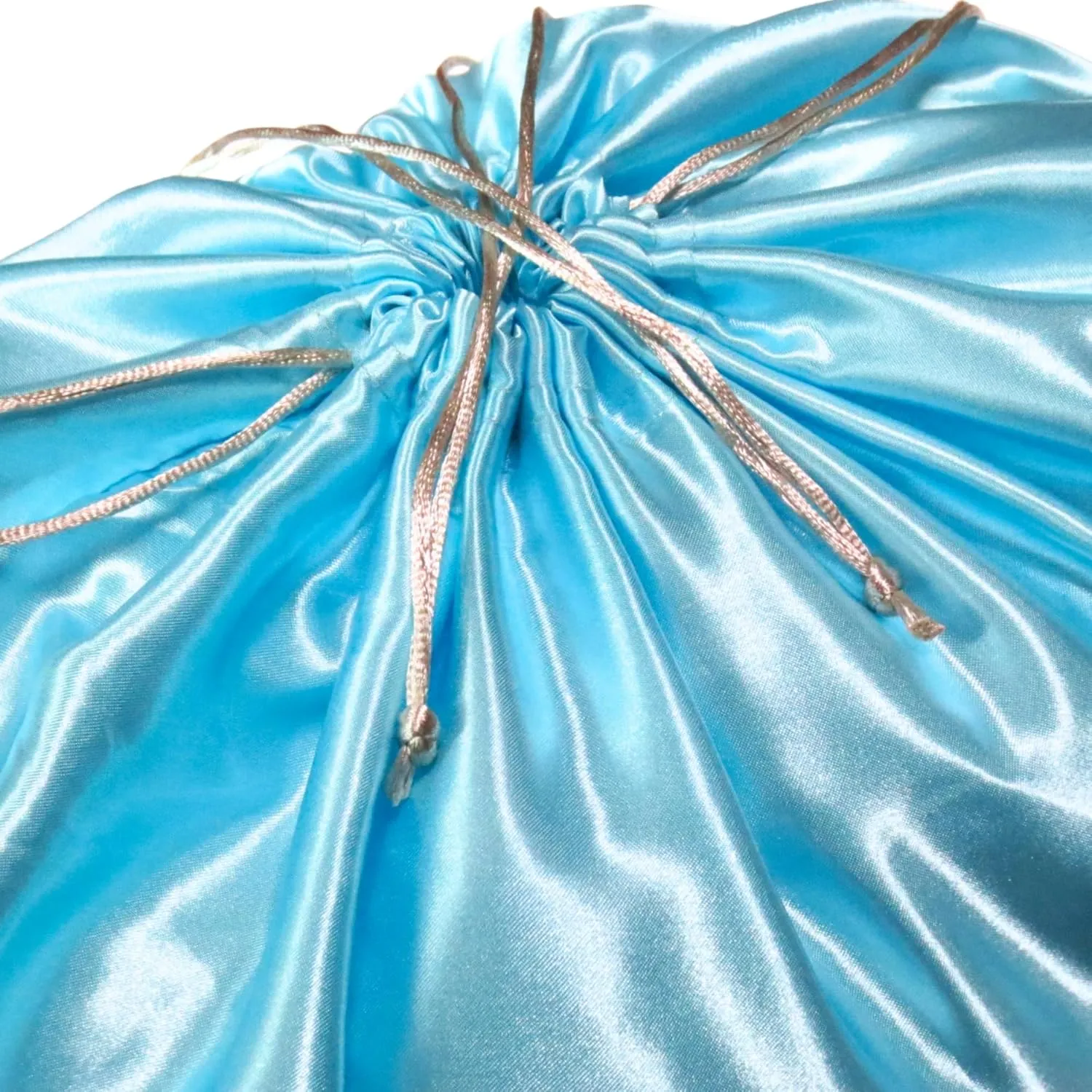 3 or 4 Packs Silky Satin Drawstring Dustproof Bag Covers, Storage Travel Protection Organizer Set for Handbags Purses Luggage Shoes Boots Accessories (Mint Green, 3 Pcs - 19.75 x 15.75 in)
