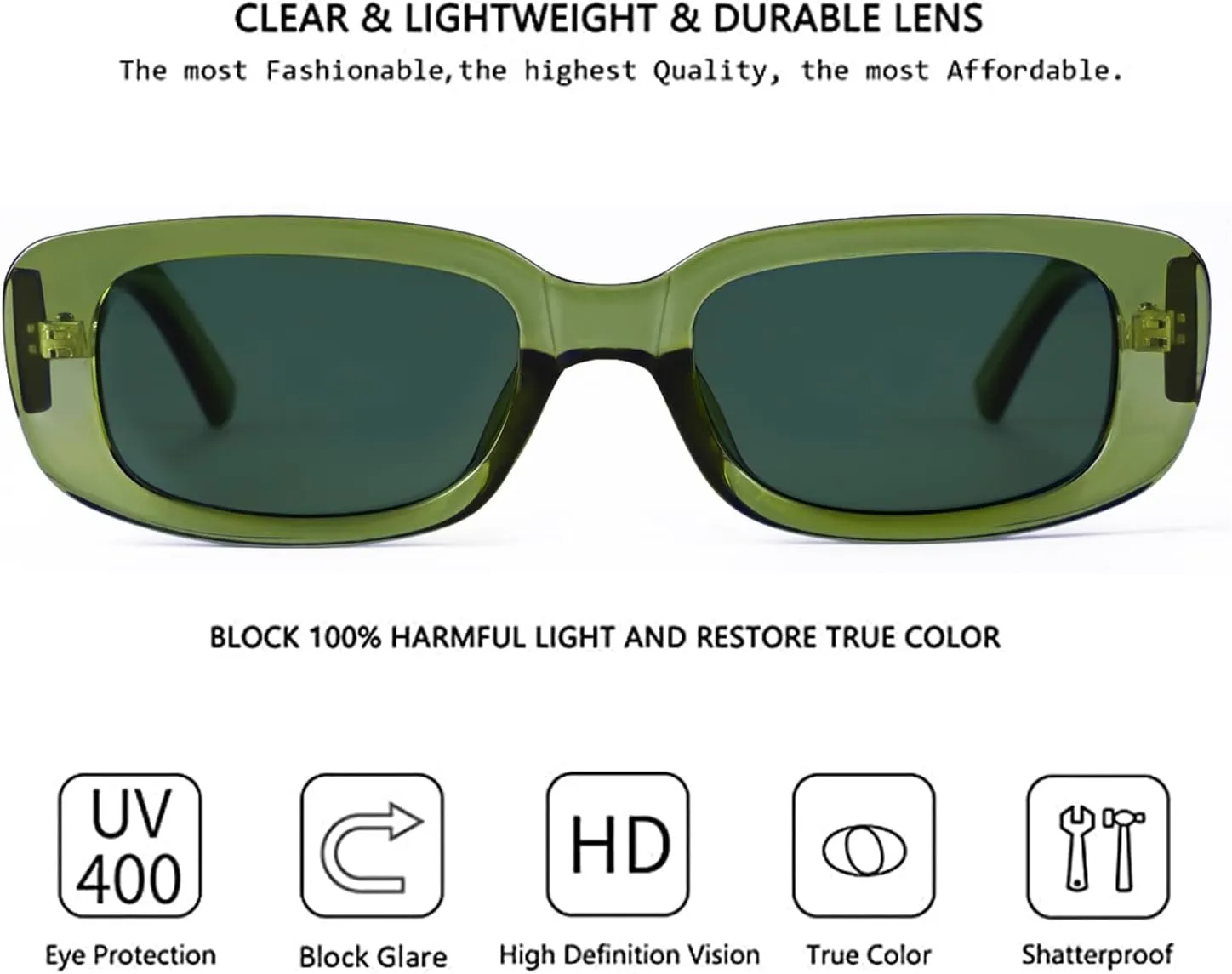 4 Pieces Retro Vintage Sunglasses Small Square Rectangle 90s Glasses Trendy Y2K for Women Aesthetic Accessories