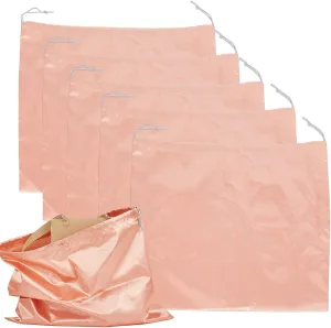 5Pcs 16 x 20 Inches Silk Dust Bag with Drawstring Closure, Dustproof Cover Storage Bags, Satin Purse Cover Pouch for Packaging Handbags Purses Pocketbooks Shoes Boots