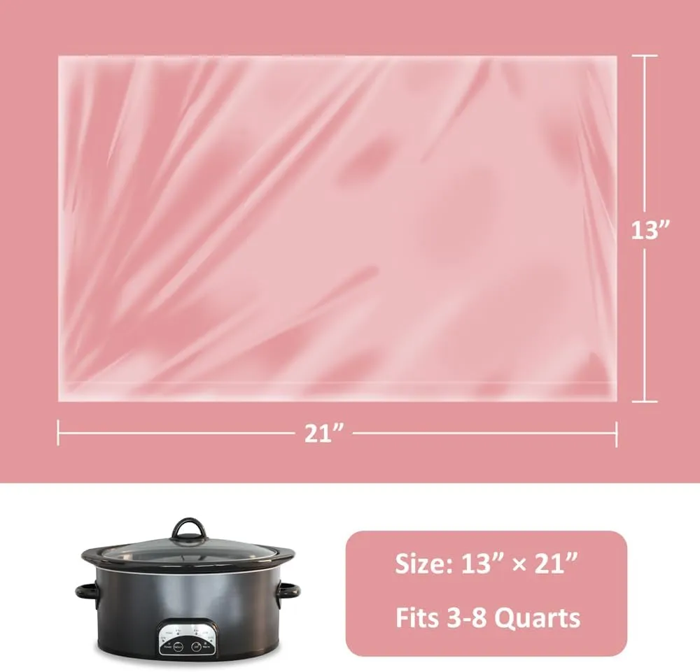 [6 For Free] 36 bags Ebelbo Nylon Pot liners, Slow Cooker Liners 13x21 Inch Large Size Disposable Roaster Cooking, Fit for 3-8QT Oval & Round Pot