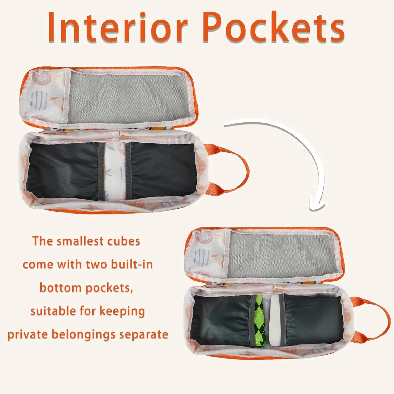 7 Pcs Compression Packing Cubes for Travel Luggage, Lightweight Suitcase Organizer Bags Set, Compression Packaging Cube for Travel Essentials, Packing Cubes for Carry on Suitcase