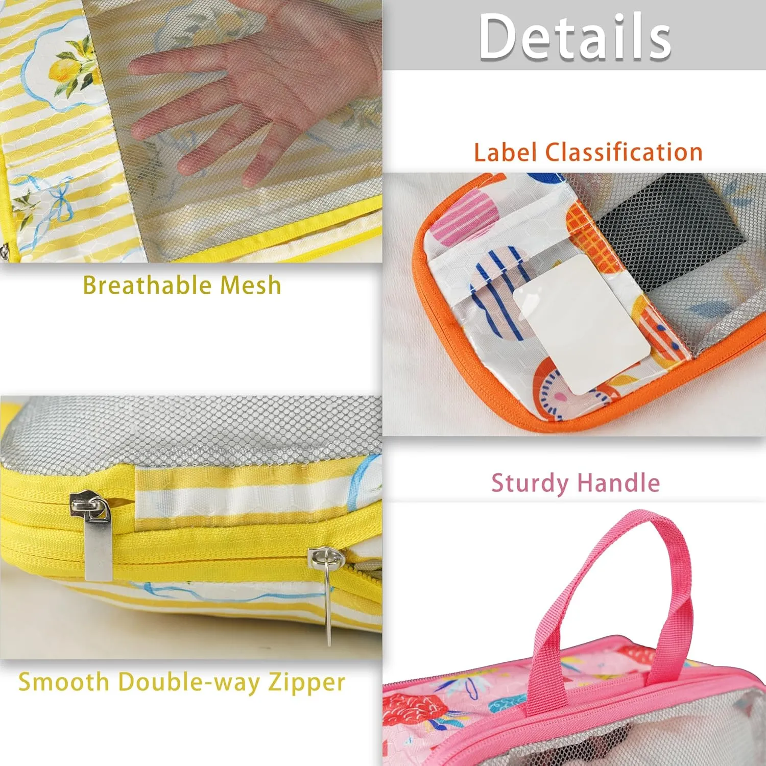 7 Pcs Compression Packing Cubes for Travel Luggage, Lightweight Suitcase Organizer Bags Set, Compression Packaging Cube for Travel Essentials, Packing Cubes for Carry on Suitcase