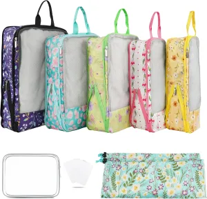 7 Pcs Compression Packing Cubes Travel for Suitcases, Luggage Organizer Lightweight Storage Bags Set for Backpack Travel- Packaging Cubes for Carry-Ons and Storage