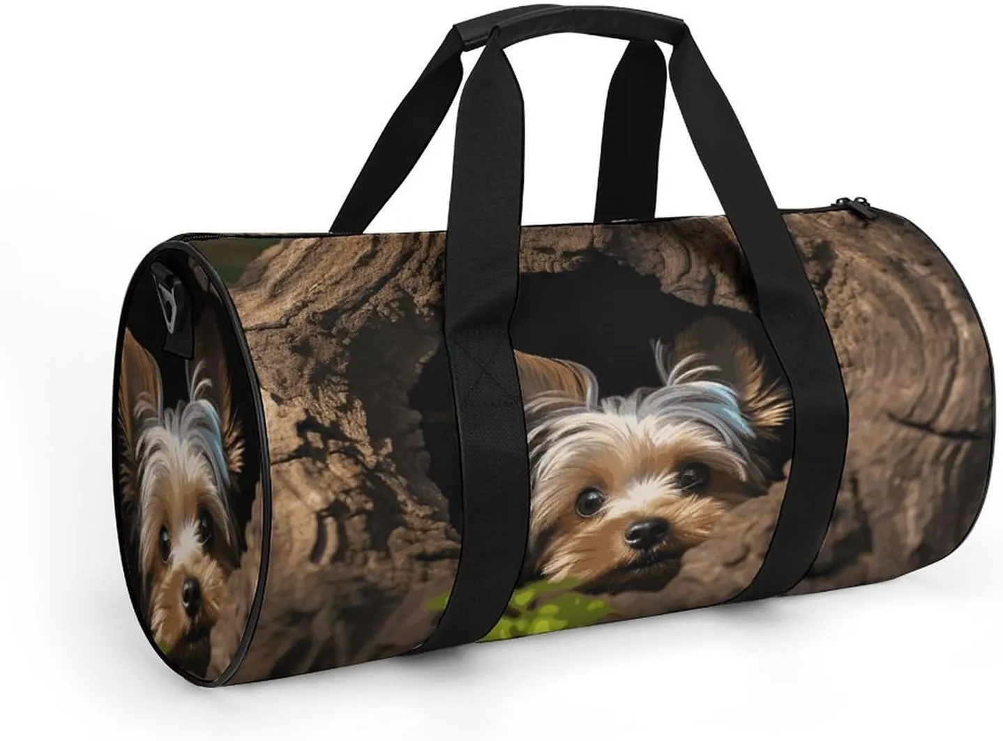 A Little Yorkshire Terrier Gym Bag Small Travel Duffle Bag with Compartment Carry On Weekender Bag for Women Men