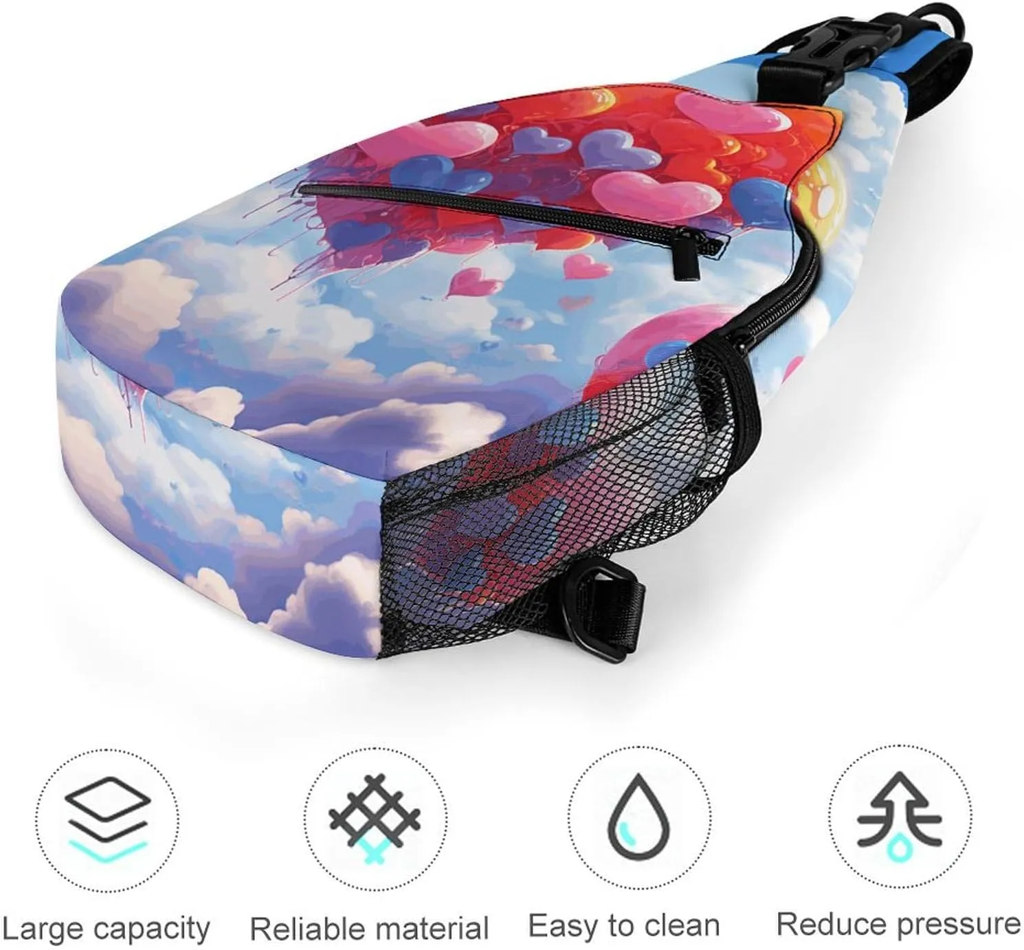 A Range of Sea Creatures Sling Bag Crossbody Bags Cross Body Bag Fanny Packs Chest Bags Sling Purses for Travel
