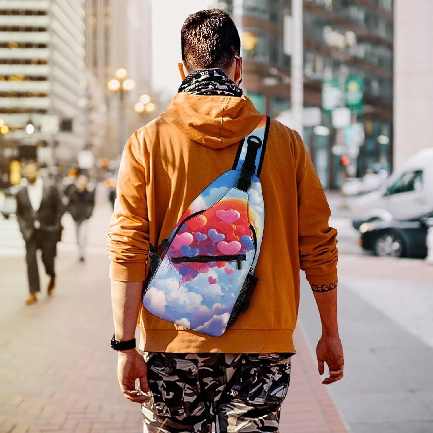 A Range of Sea Creatures Sling Bag Crossbody Bags Cross Body Bag Fanny Packs Chest Bags Sling Purses for Travel