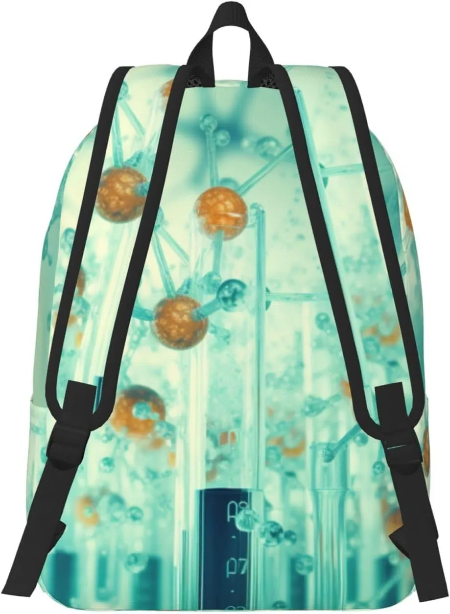 abstraction biology chemistry42 print Backpack Travel Backpacks for Women Men College Backpack Computer Bag for Travel