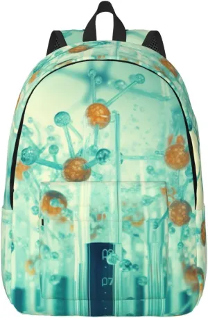 abstraction biology chemistry42 print Backpack Travel Backpacks for Women Men College Backpack Computer Bag for Travel