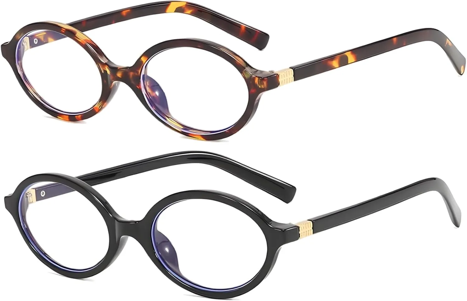 ADE WU Cute Oval Blue Light Glasses for Woman