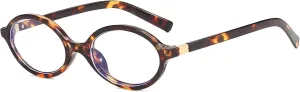 ADE WU Cute Oval Blue Light Glasses for Woman
