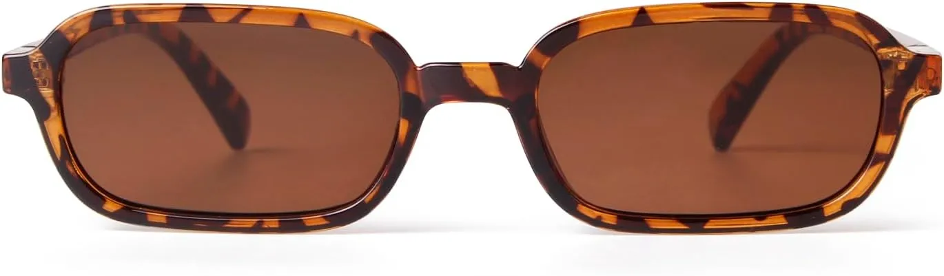 ADE WU Rectangle Sunglasses for Women Cute Vintage Trendy 90s Tiny Rectangular Sun Glasses