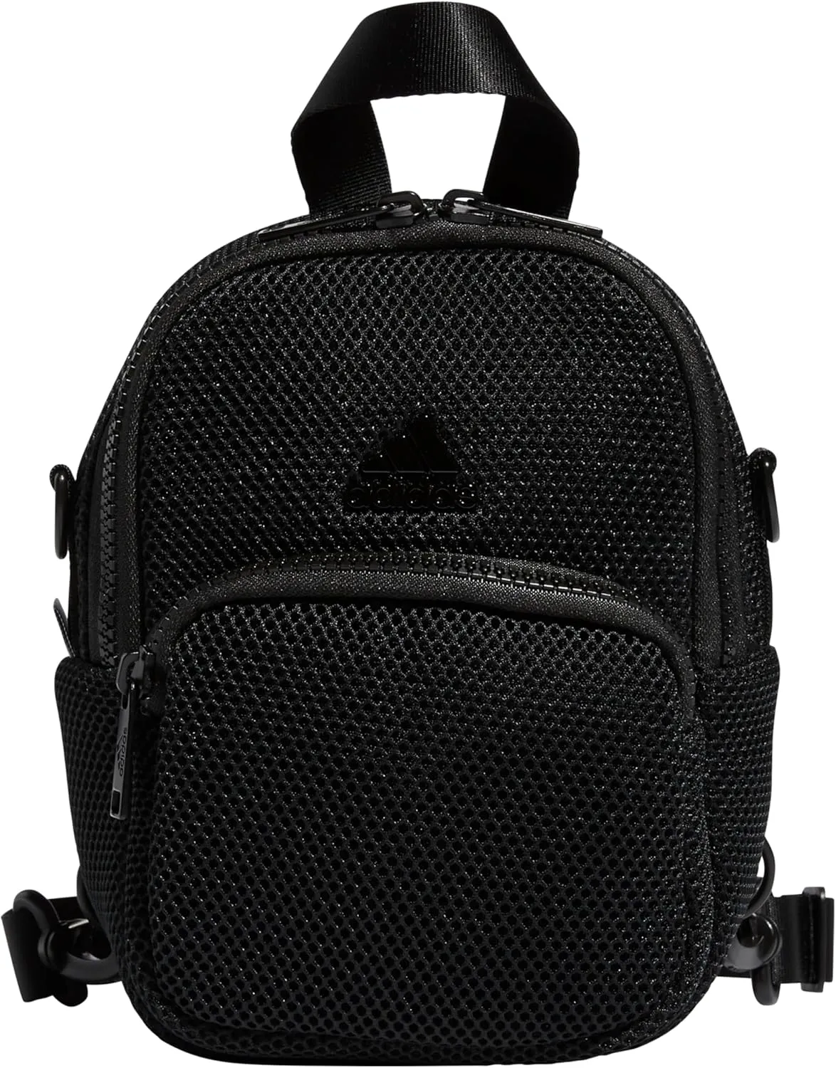 adidas Women's Airmesh Convertible Mini Backpack-Crossbody Bag, Black, One Size