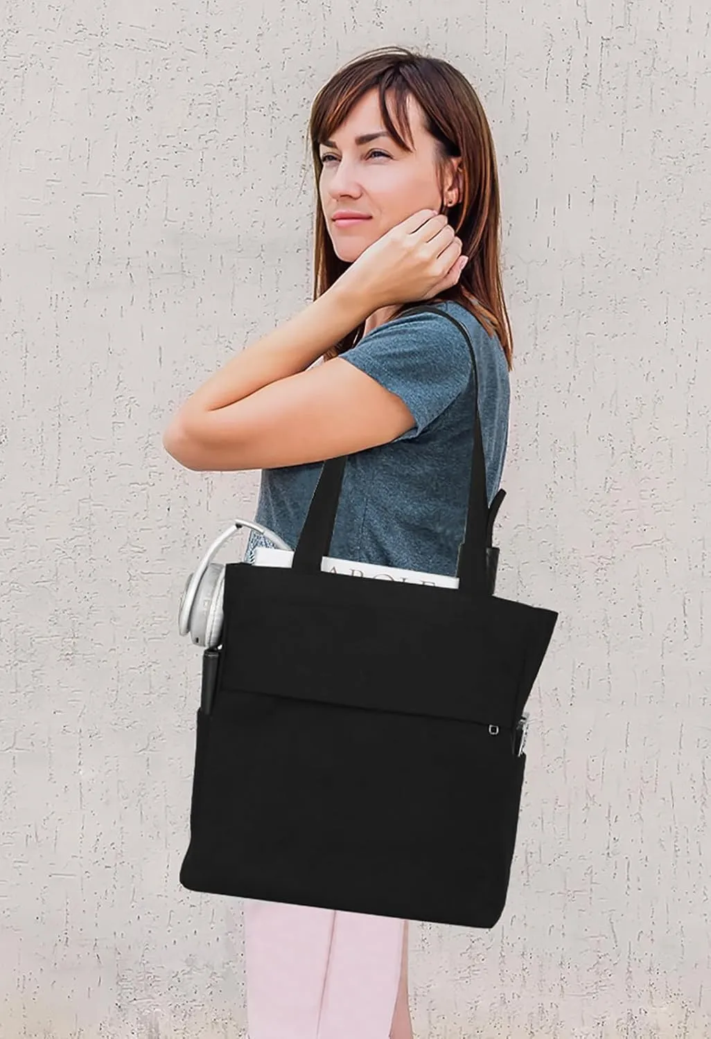 Afashor Women's Vintage Canvas Tote Bag Casual Hobo Shoulder Satchel Large Capacity Handbag