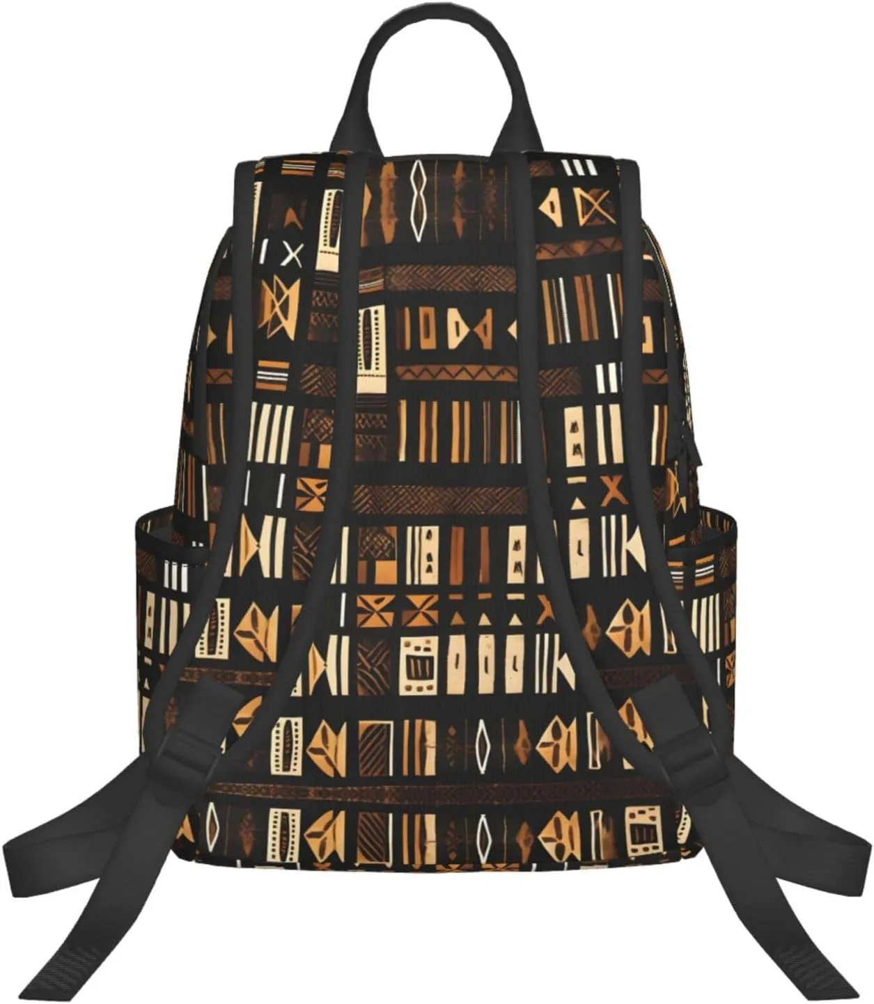 African Mud Cloth Tribal Print Lightweight Backpack, Travel Bookbag College Bag,Laptop Backpack For Men Women
