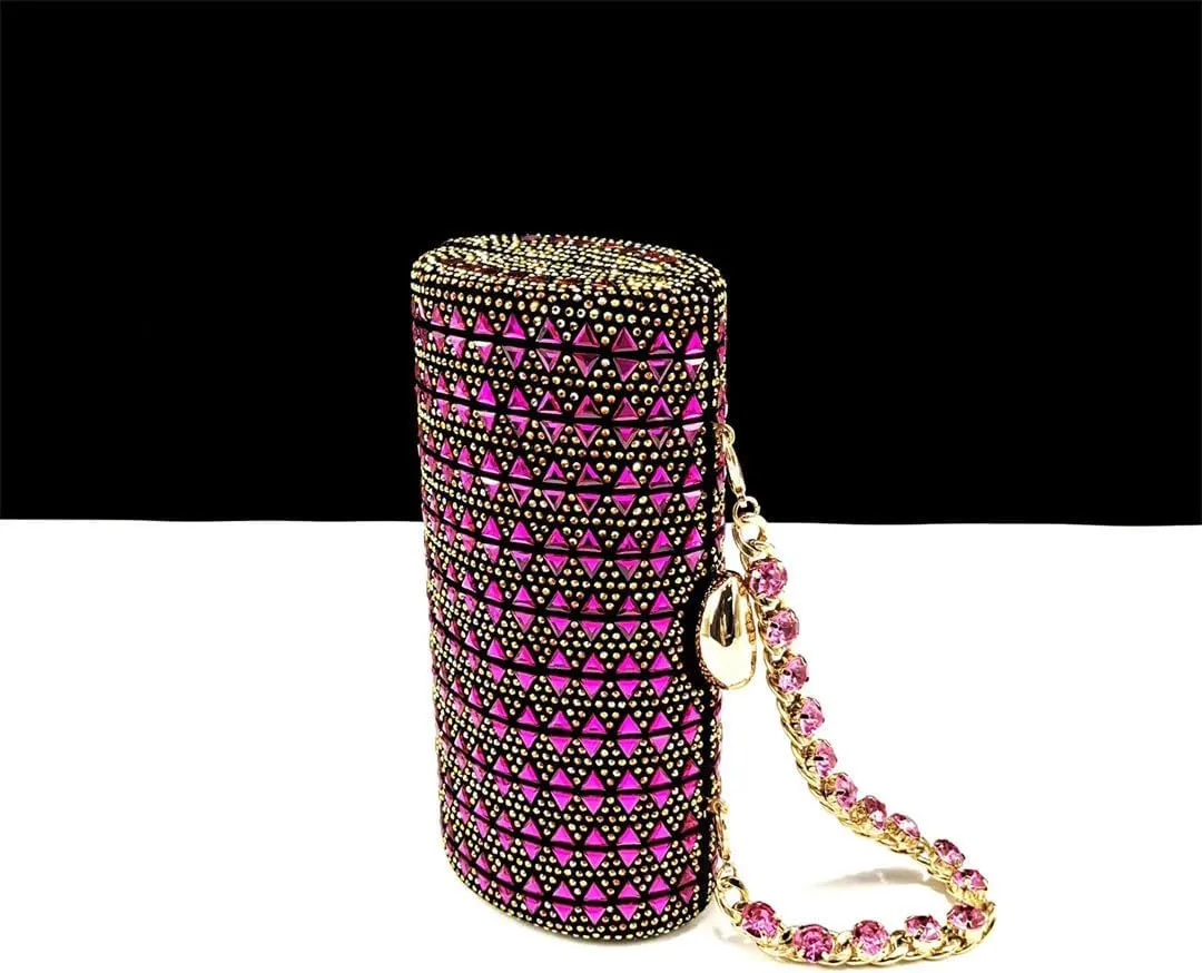 African Wedding Crystal Shoes Bag Set with Diamond-Embellished Heels and Evening Purse