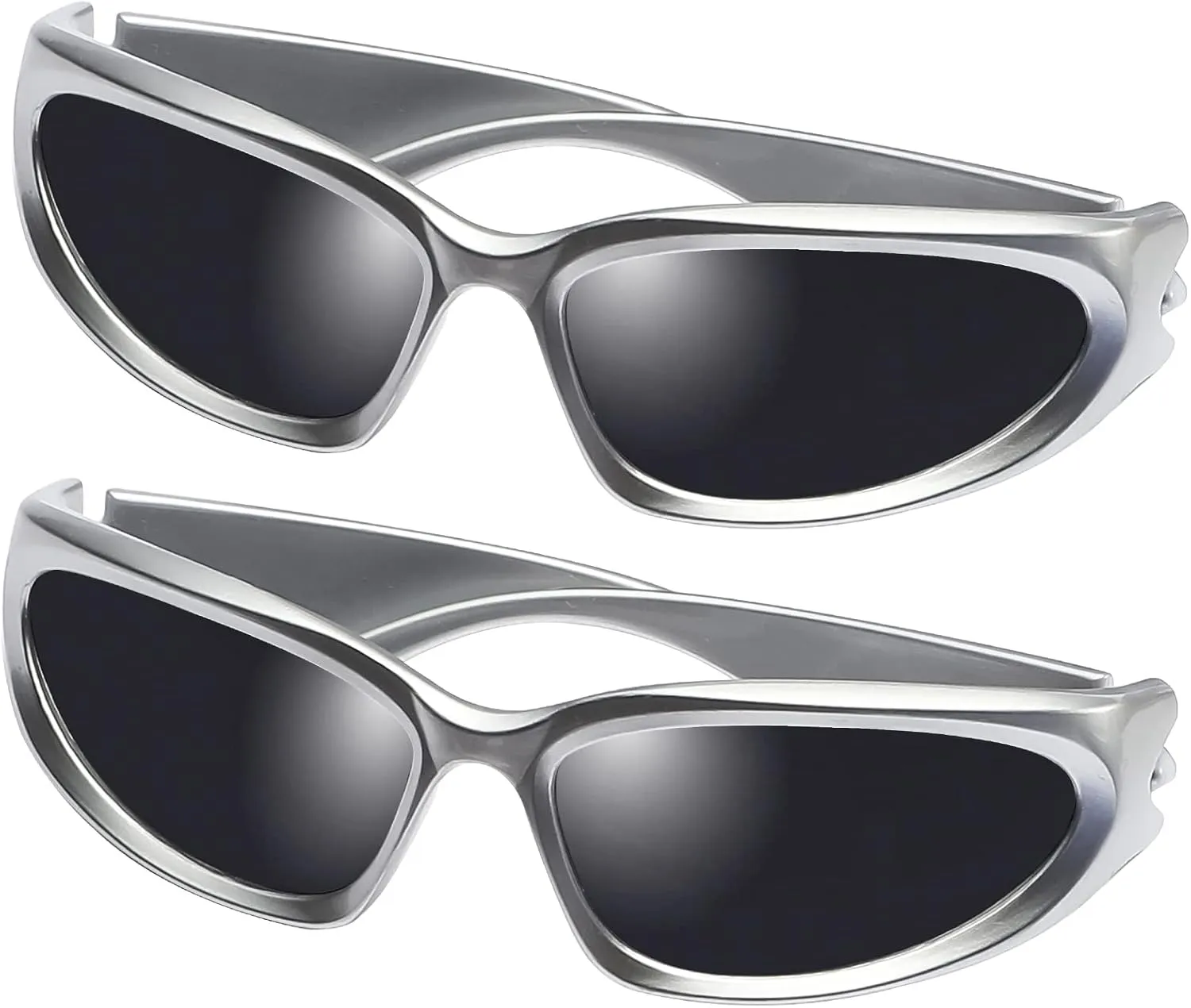 AIEYEZO Wrap Around Sports Sunglasses for Men Women Fashion Oval Thick Frame Sun Glasses Stylish Sport Wrap Shades