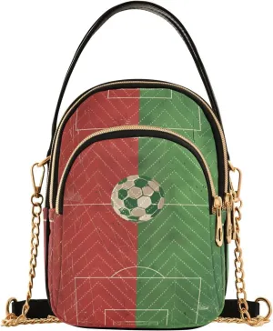 ALAZA Quilted Crossbody Bags for Women,Football Operation Board Women's Crossbody Handbags Small Travel Purses Phone Bag