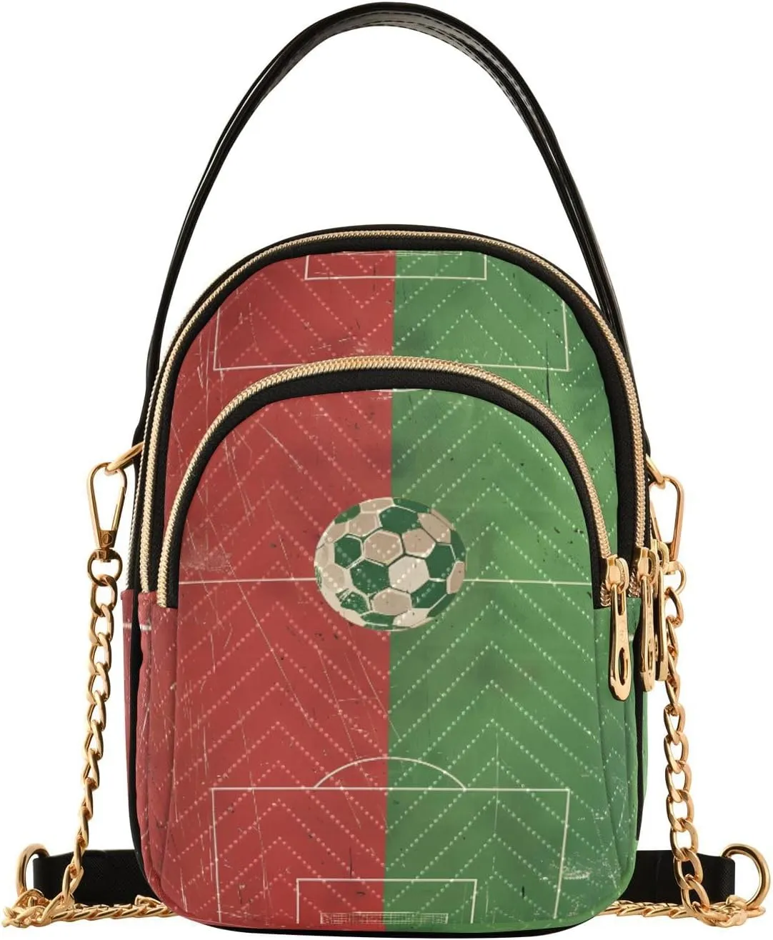 ALAZA Quilted Crossbody Bags for Women,Football Operation Board Women's Crossbody Handbags Small Travel Purses Phone Bag
