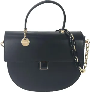 Alex Max Zoey Chain Link Vegan Leather Convertible Half Moon Crossbody Bag