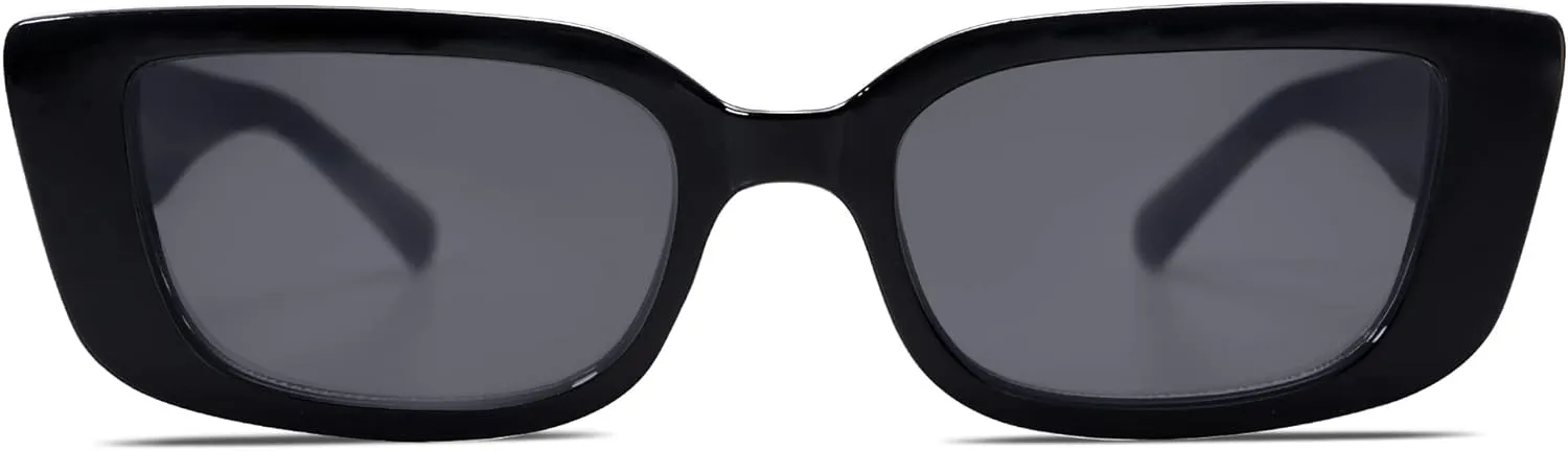 Allarallvr Rectangle Sunglasses for Women 90s Retro Trendy Y2K Classical Vintage Square Shades AR82037
