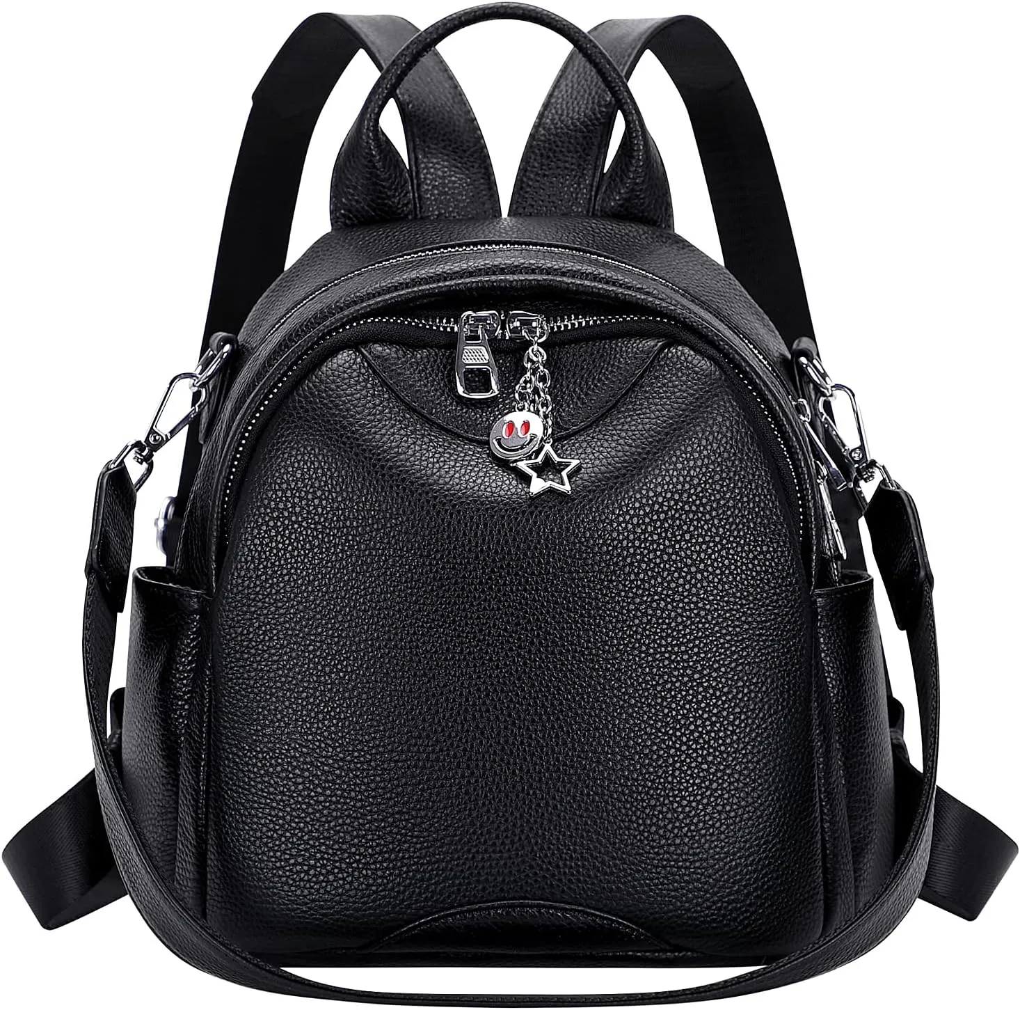 ALTOSY Soft Genuine Leather Backpack for Women Small Convertible Backpack Purse Shoulder Bag for Ladies