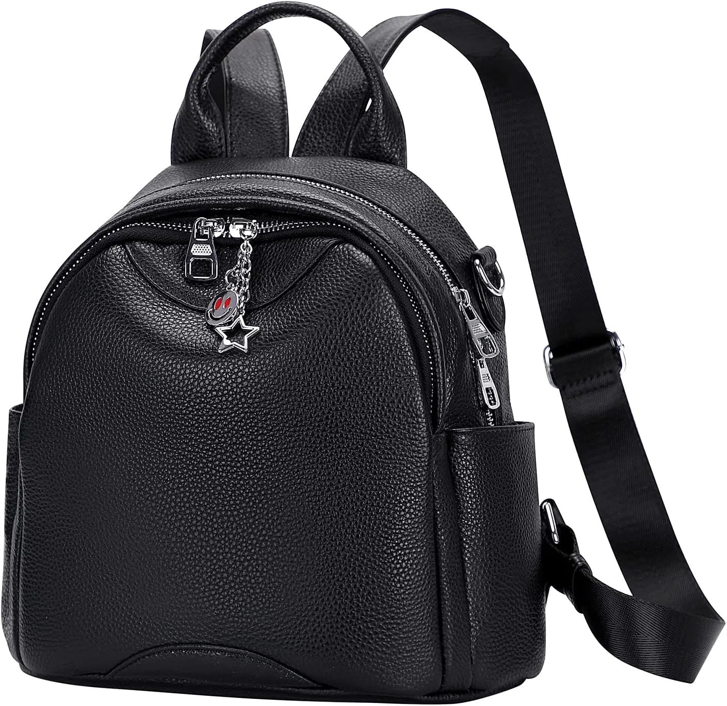 ALTOSY Soft Genuine Leather Backpack for Women Small Convertible Backpack Purse Shoulder Bag for Ladies