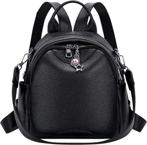 ALTOSY Soft Genuine Leather Backpack for Women Small Convertible Backpack Purse Shoulder Bag for Ladies
