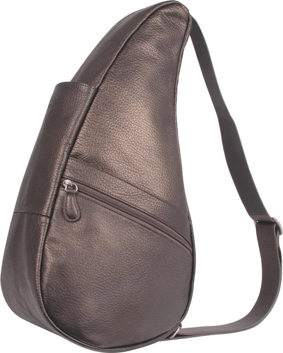 AmeriBag 15" Leather Crossbody Sling Healthy Back Bag