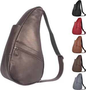 AmeriBag 15" Leather Crossbody Sling Healthy Back Bag