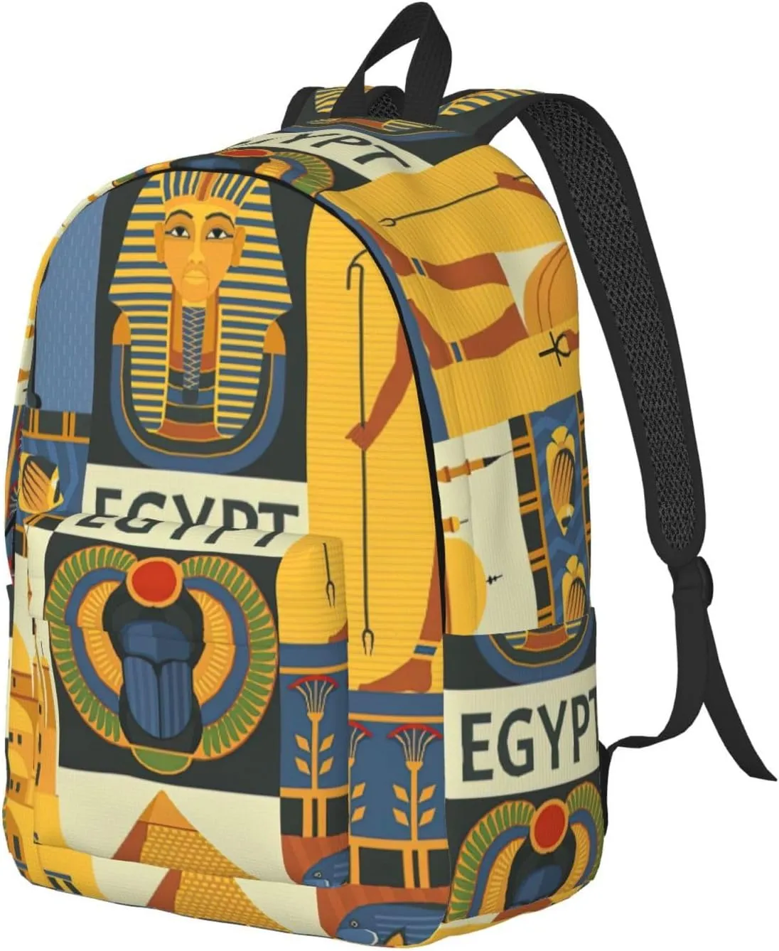 Ancient Egypt Tribe Series Canvas Casual Lightweight Duffel Bag, Fashion Duffel Bag, Unisex Travel Backpack