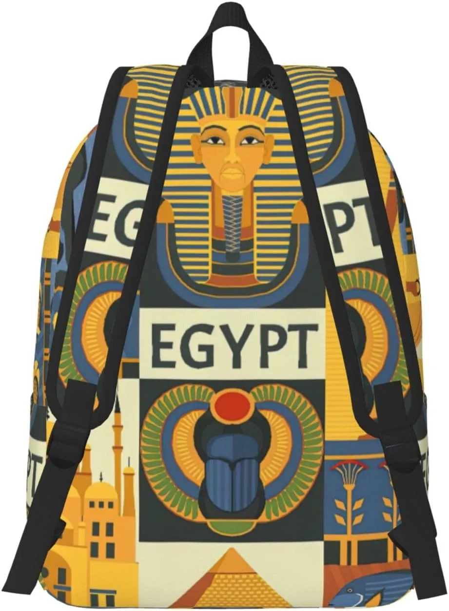 Ancient Egypt Tribe Series Canvas Casual Lightweight Duffel Bag, Fashion Duffel Bag, Unisex Travel Backpack