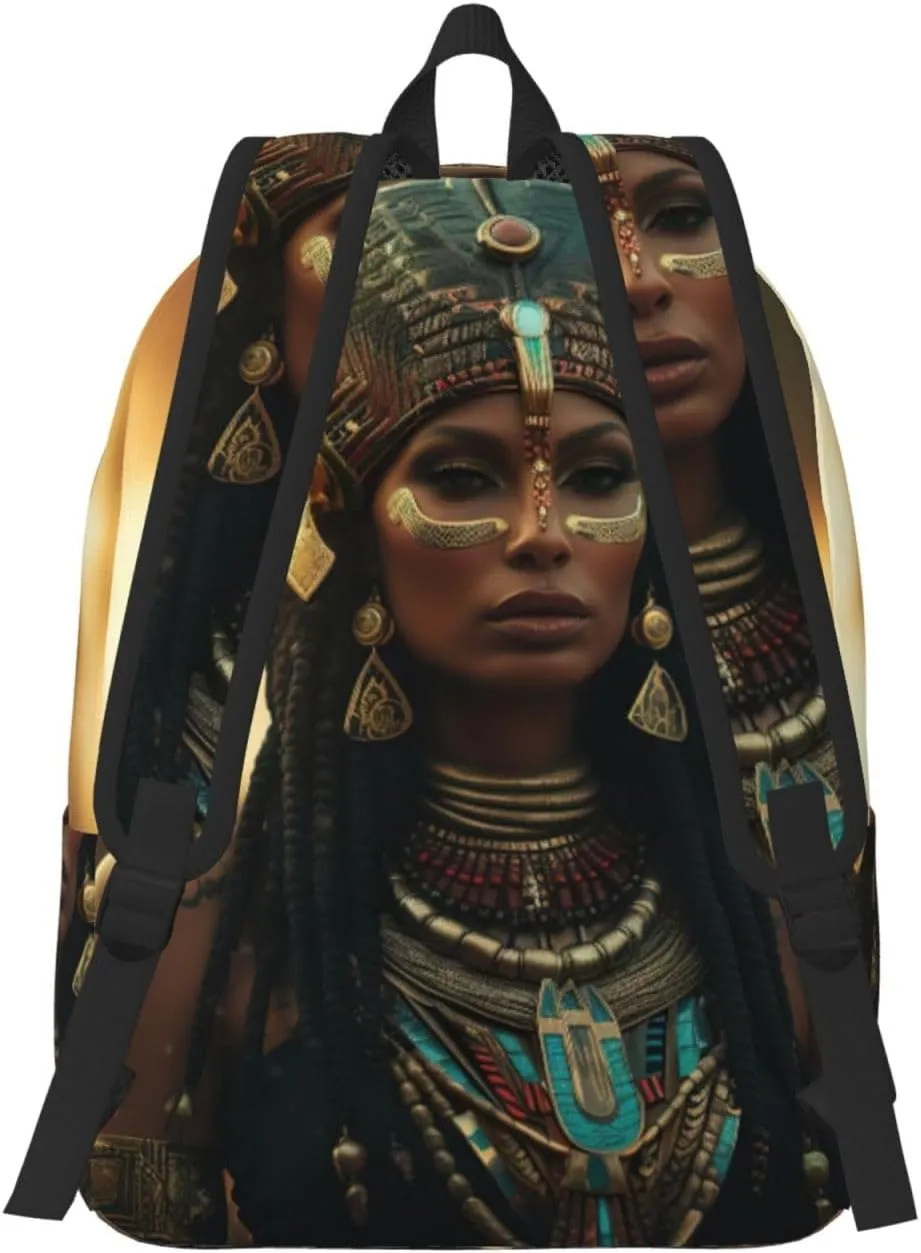 Ancient Egypt Tribe Series Canvas Casual Lightweight Duffel Bag, Fashion Duffel Bag, Unisex Travel Backpack