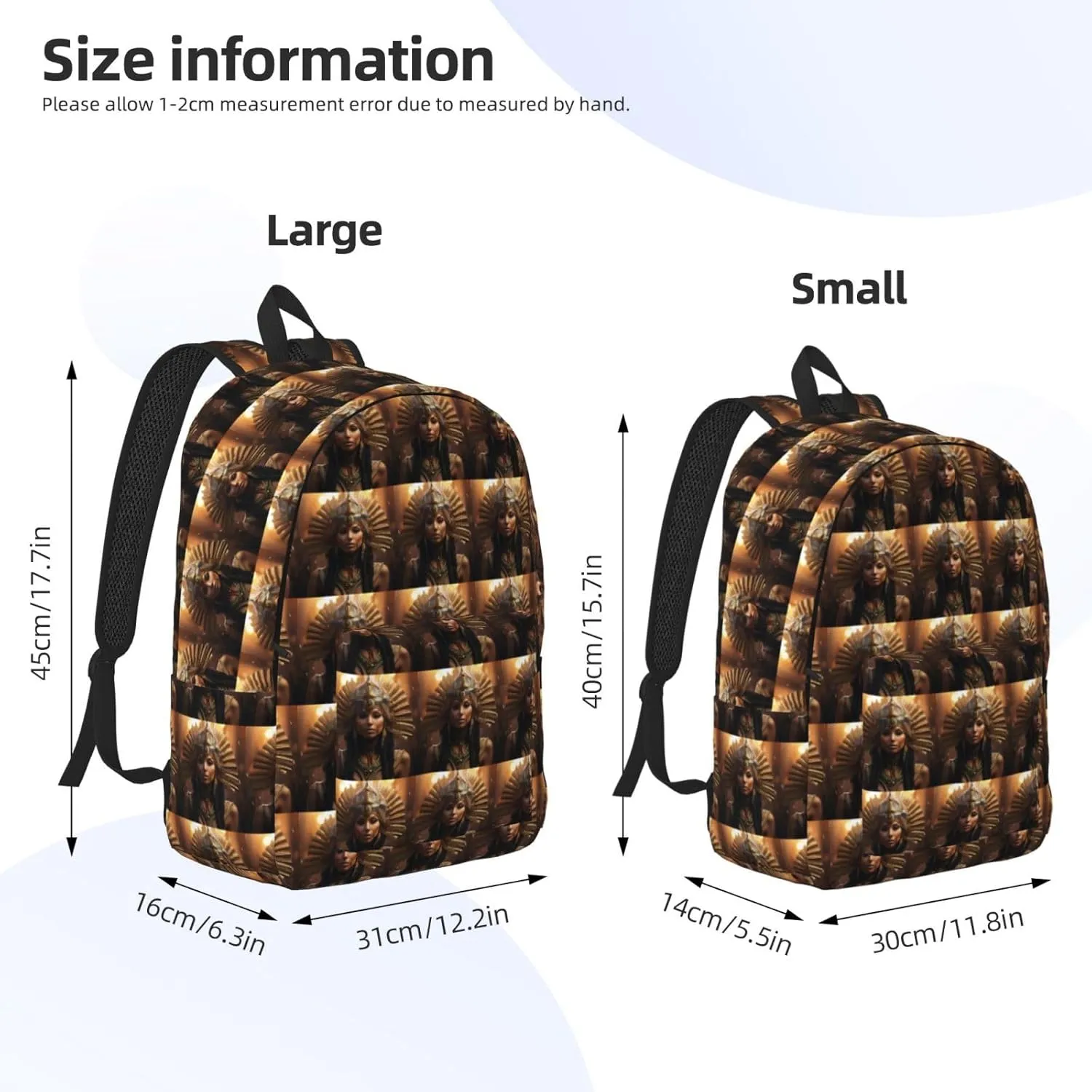 Ancient Egypt Tribe Series Canvas Casual Lightweight Duffel Bag, Fashion Duffel Bag, Unisex Travel Backpack