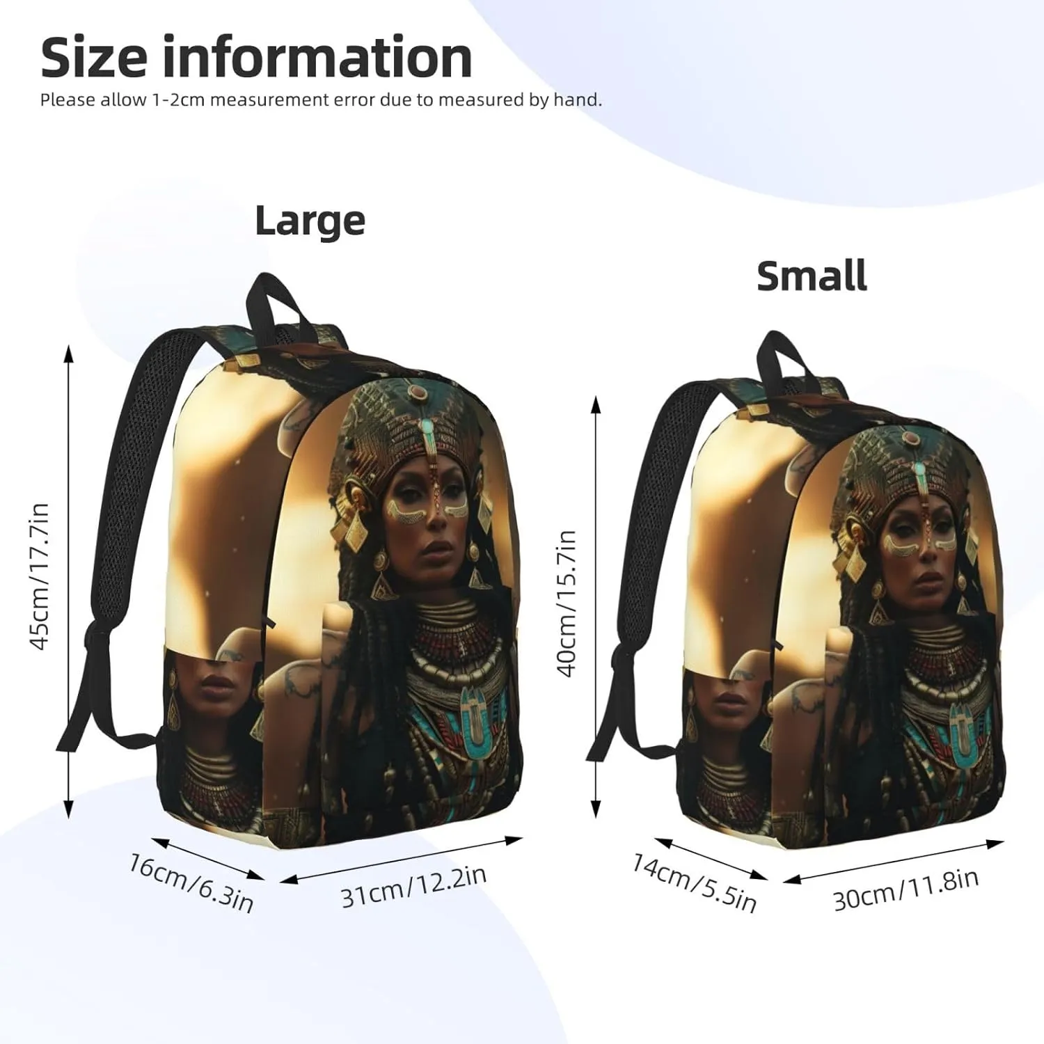 Ancient Egypt Tribe Series Canvas Casual Lightweight Duffel Bag, Fashion Duffel Bag, Unisex Travel Backpack