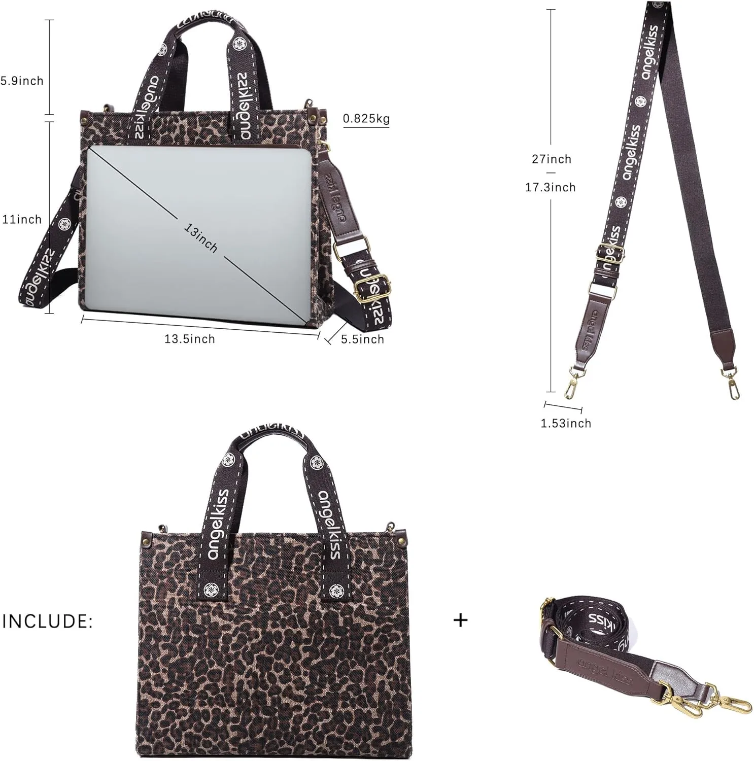 Angel Kiss Tote Bag Purses for Women Medium Top-handle Satchel Handbags with Crossbody Srtap