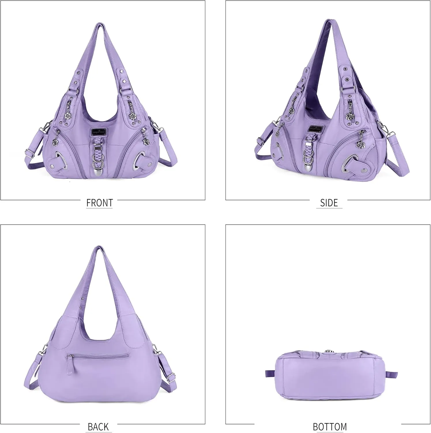 Angelkiss Hobo Purses and handbags for Women Satchel Handbag Women Purses Large Daily Shoulder Bags