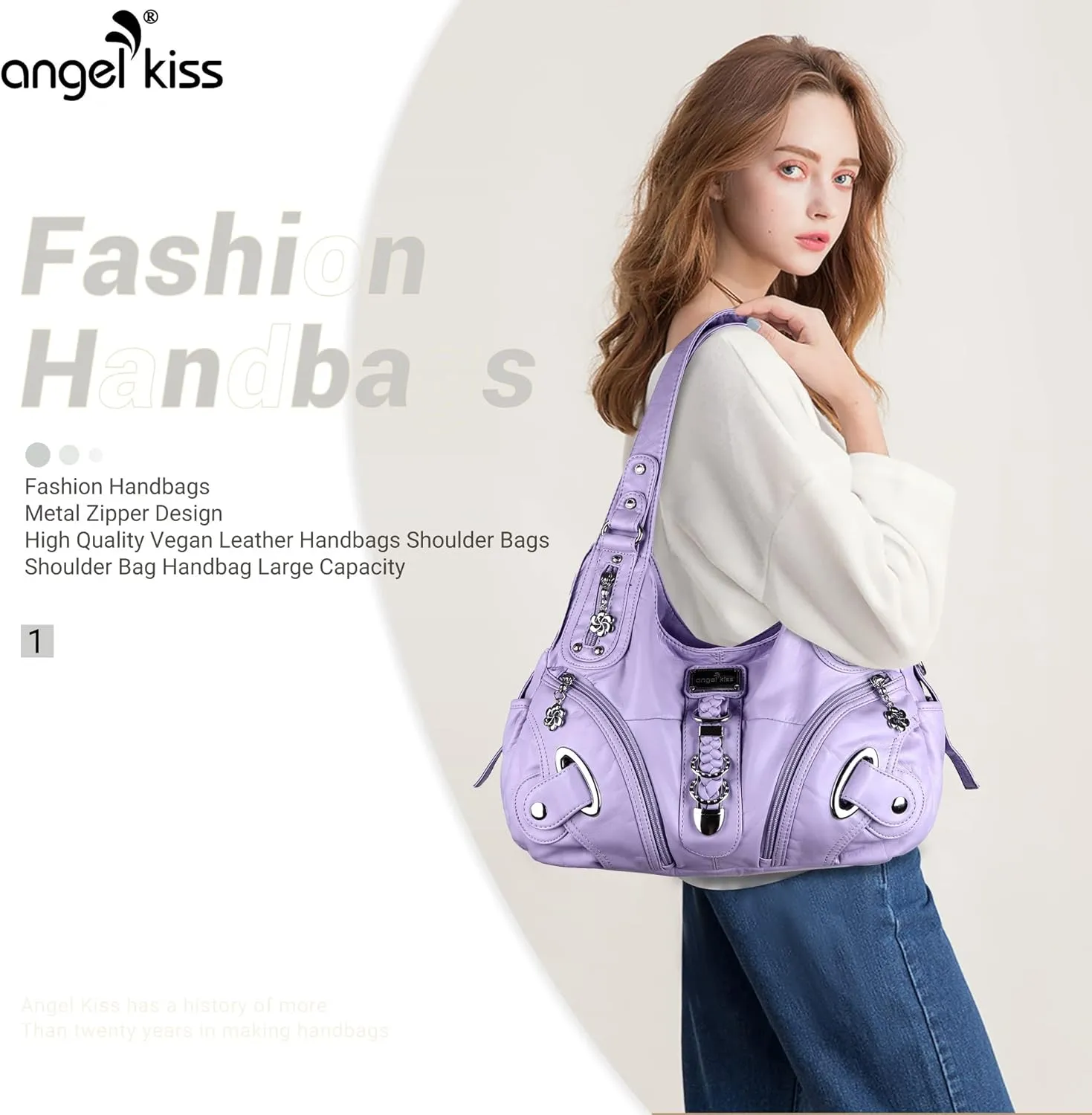 Angelkiss Hobo Purses and handbags for Women Satchel Handbag Women Purses Large Daily Shoulder Bags