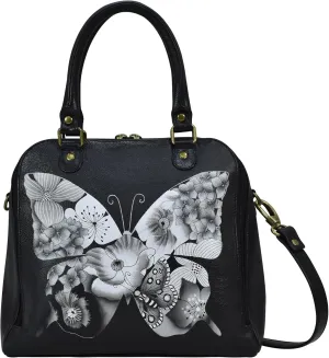 Anna by Anuschka Hand-Painted Leather Organizer Satchel