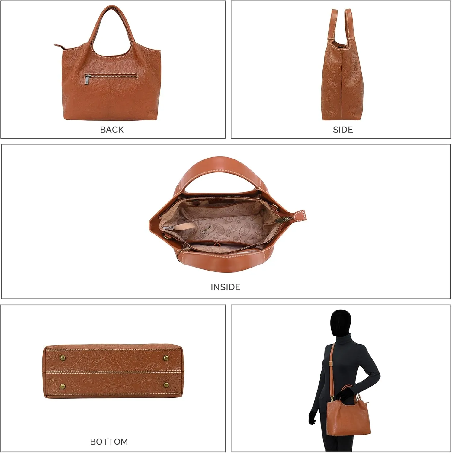 Anna by Anuschka Heritage Collection Women's Genuine Leather Large Tote