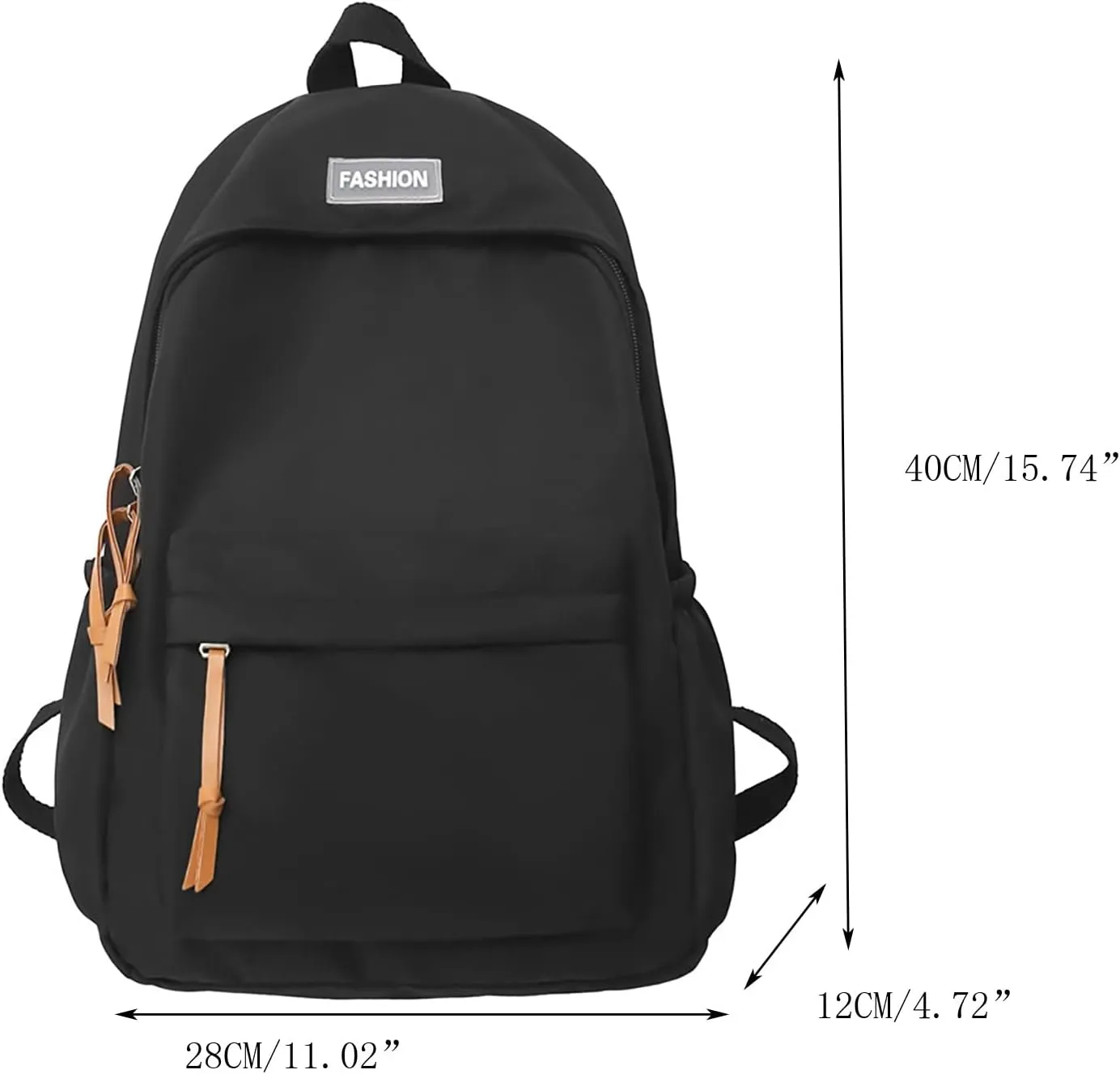 Anti Theft Backpack with Secured Zipper Adjustable Shoulder Strap Backpacks Anti Theft Crossbody Bags for Women(Black)
