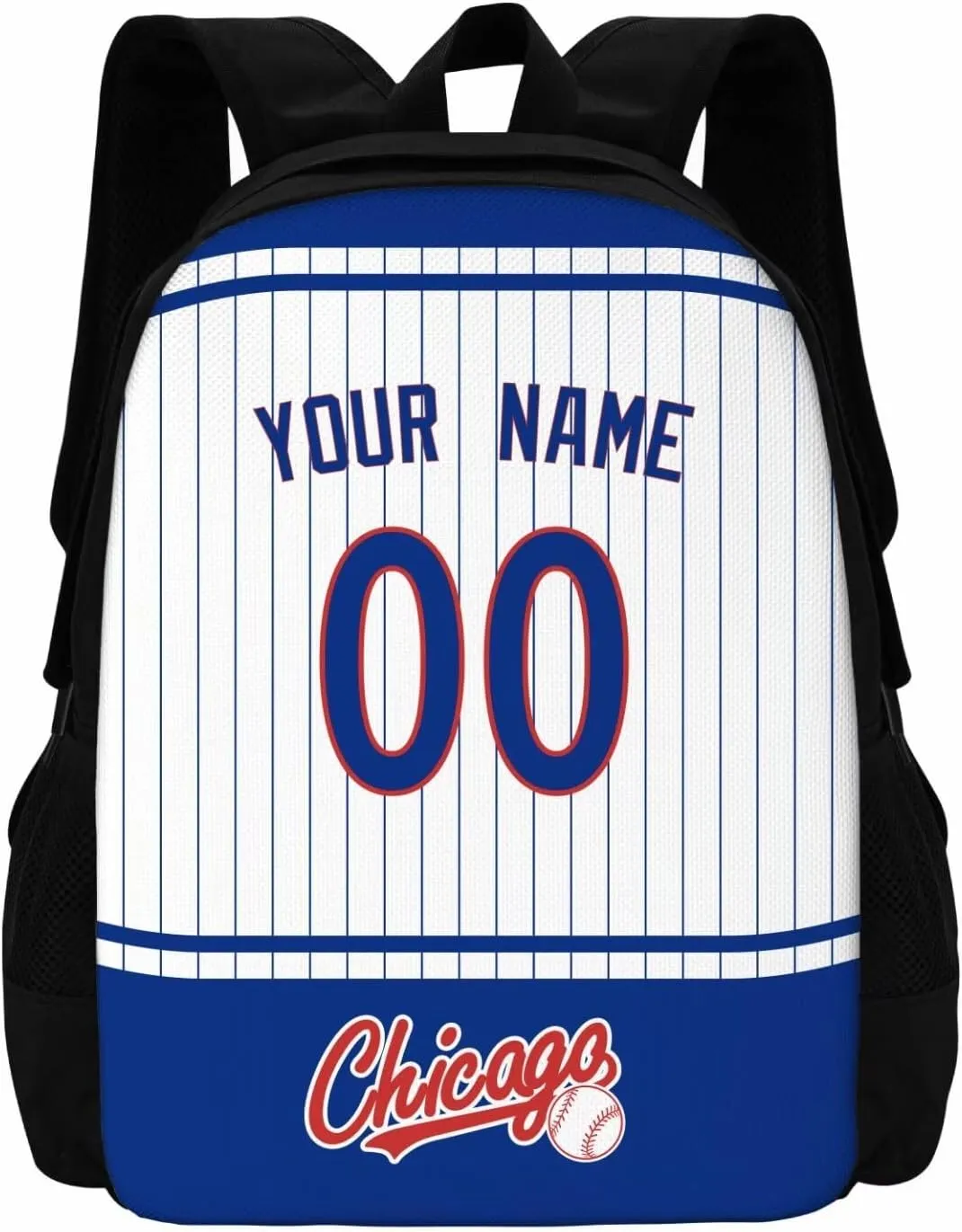 ANTKING Chicago C Backpack School Bags Custom Name Number for Men Youth Boy Gift