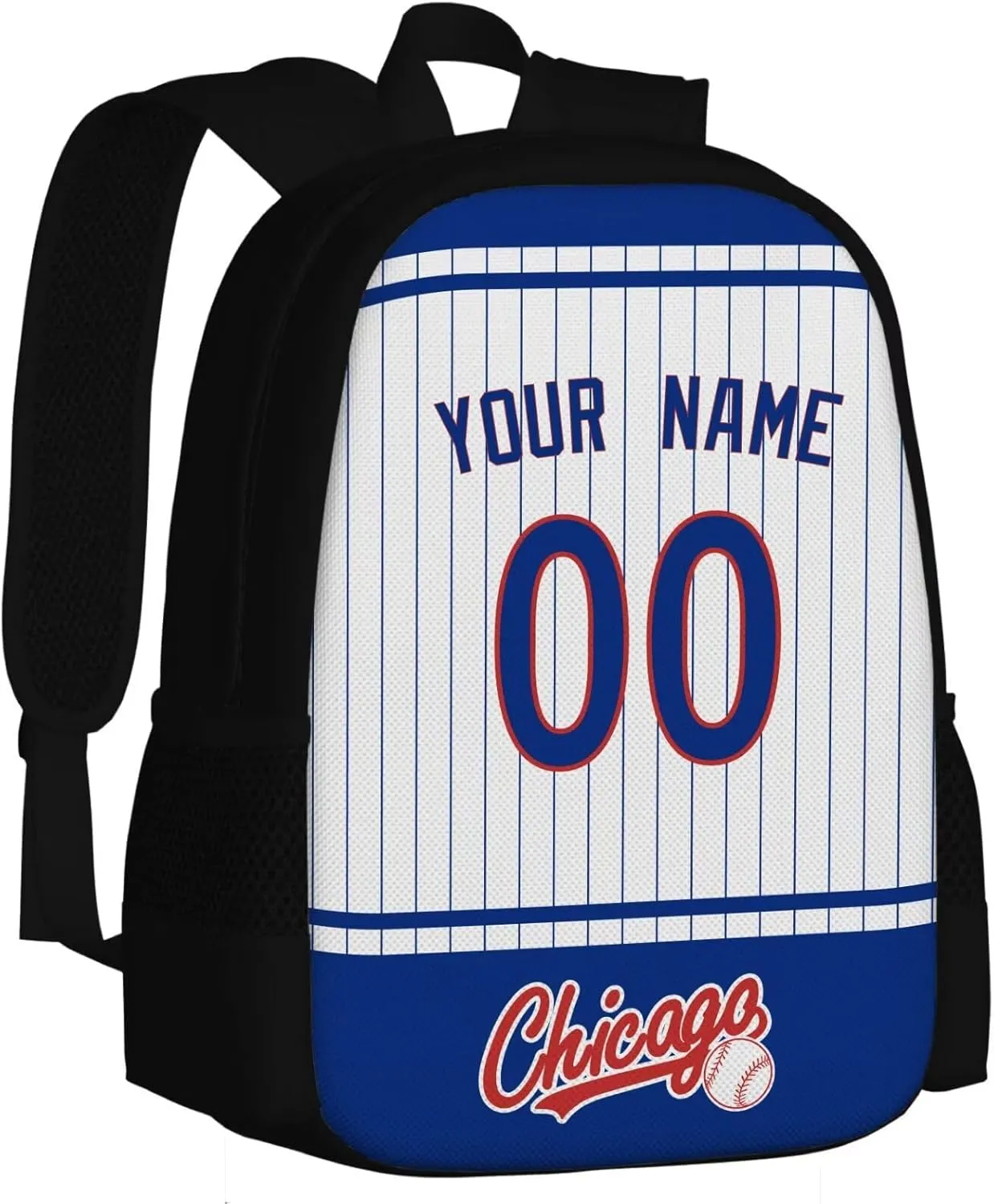 ANTKING Chicago C Backpack School Bags Custom Name Number for Men Youth Boy Gift