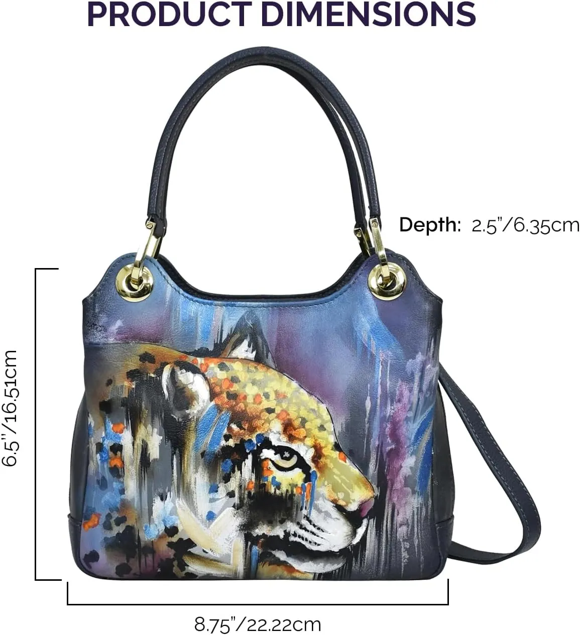 Anuschka Satchel with Crossbody Strap-708